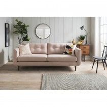 Orla Kiely Linden Large Fabric Sofa, Tolka Rose